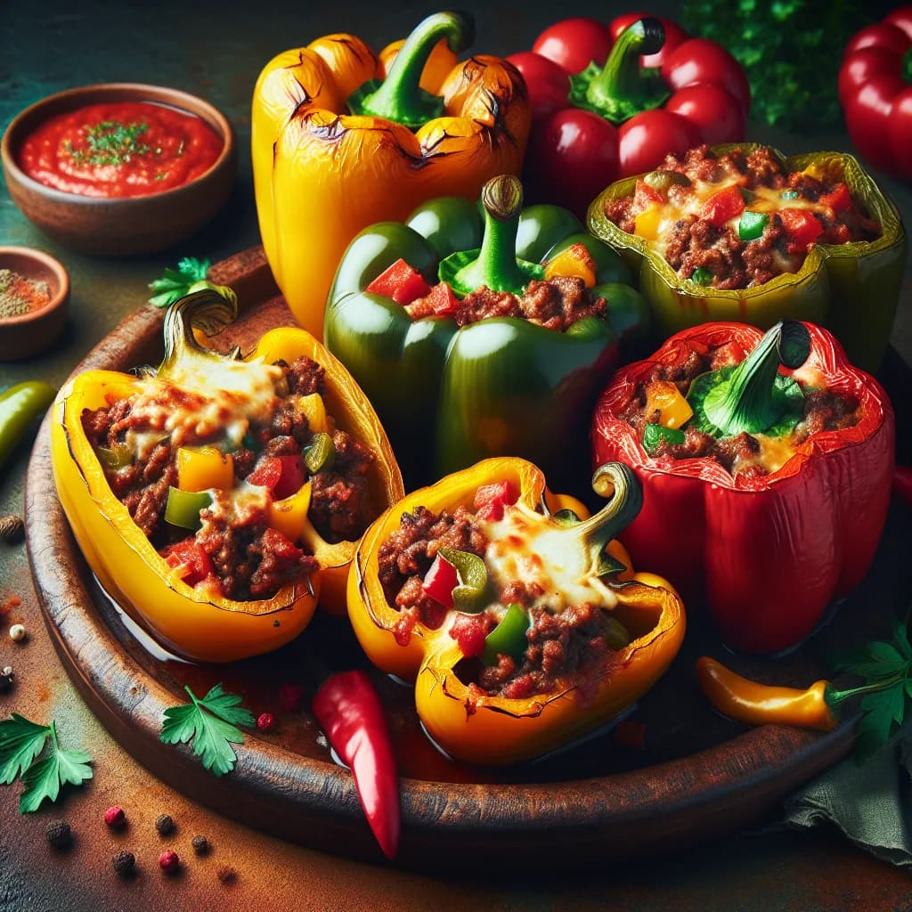 Classic Beef Stuffed Bell Peppers