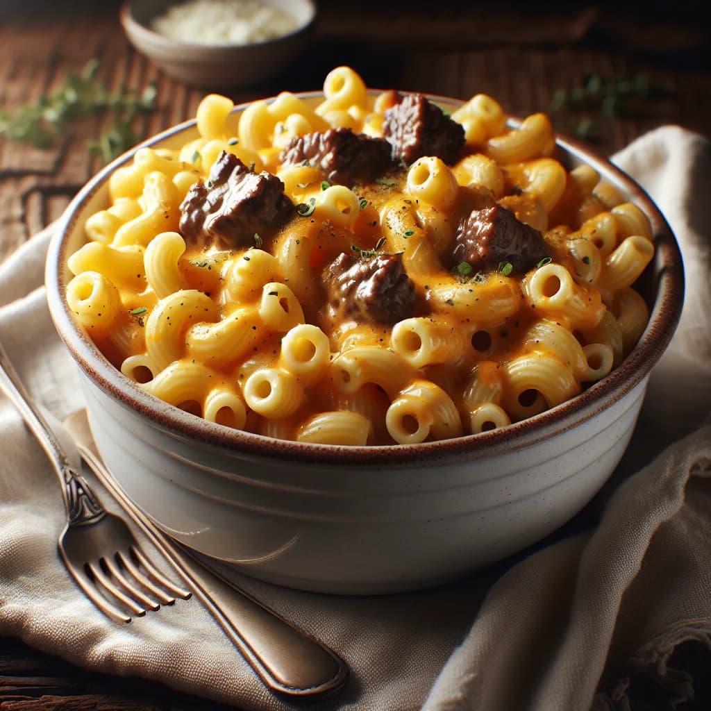 Classic Beef and Cheese Macaroni