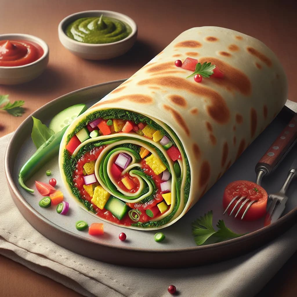 Classic Chappathi Veg Roll