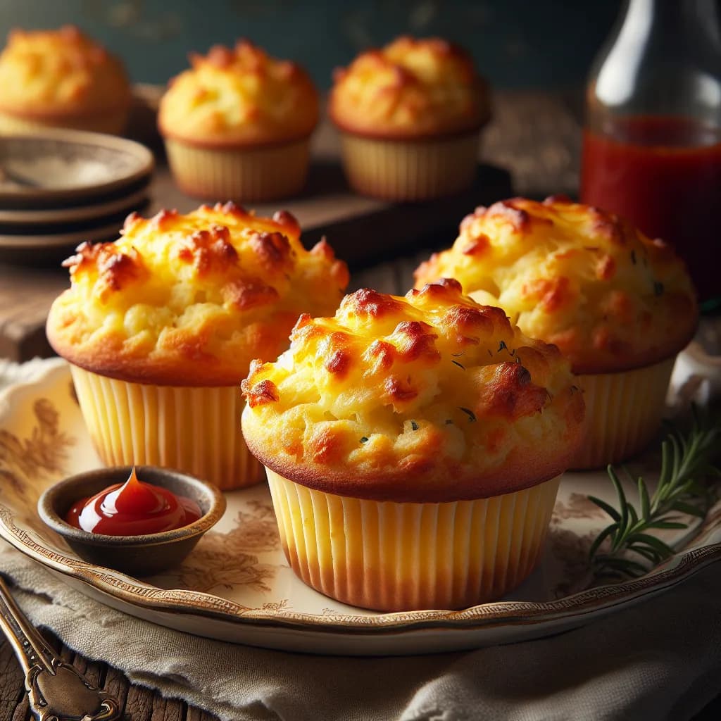Classic Cheesy Potato Muffins