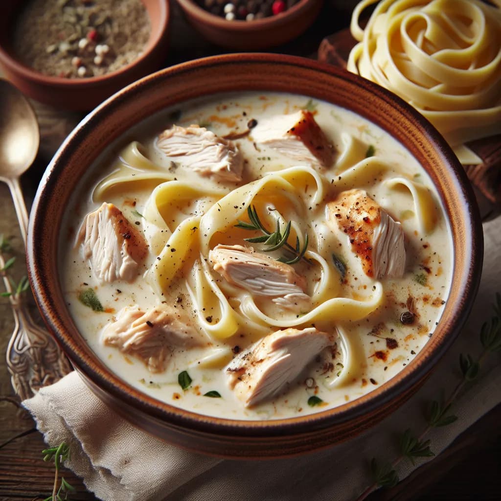 Classic Chicken Alfredo Soup