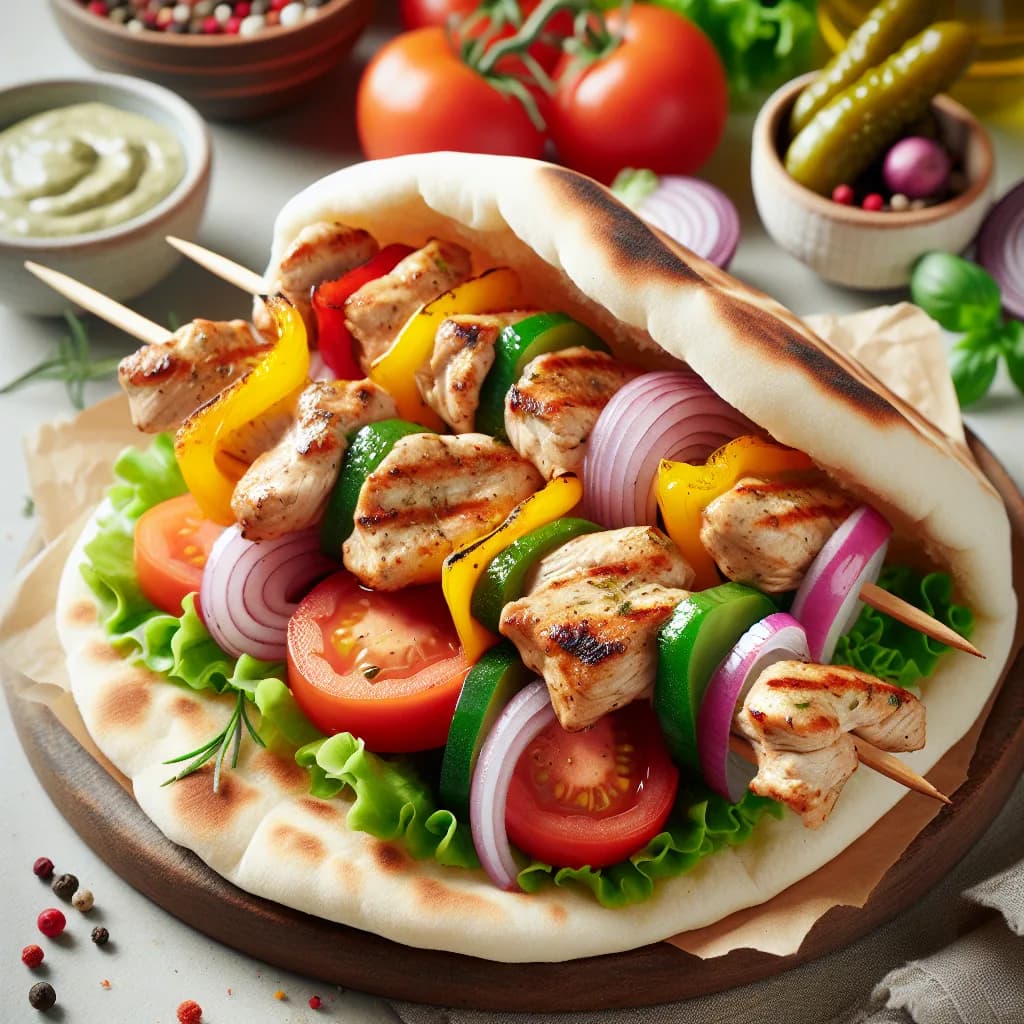 Classic Chicken Kebab Sandwich