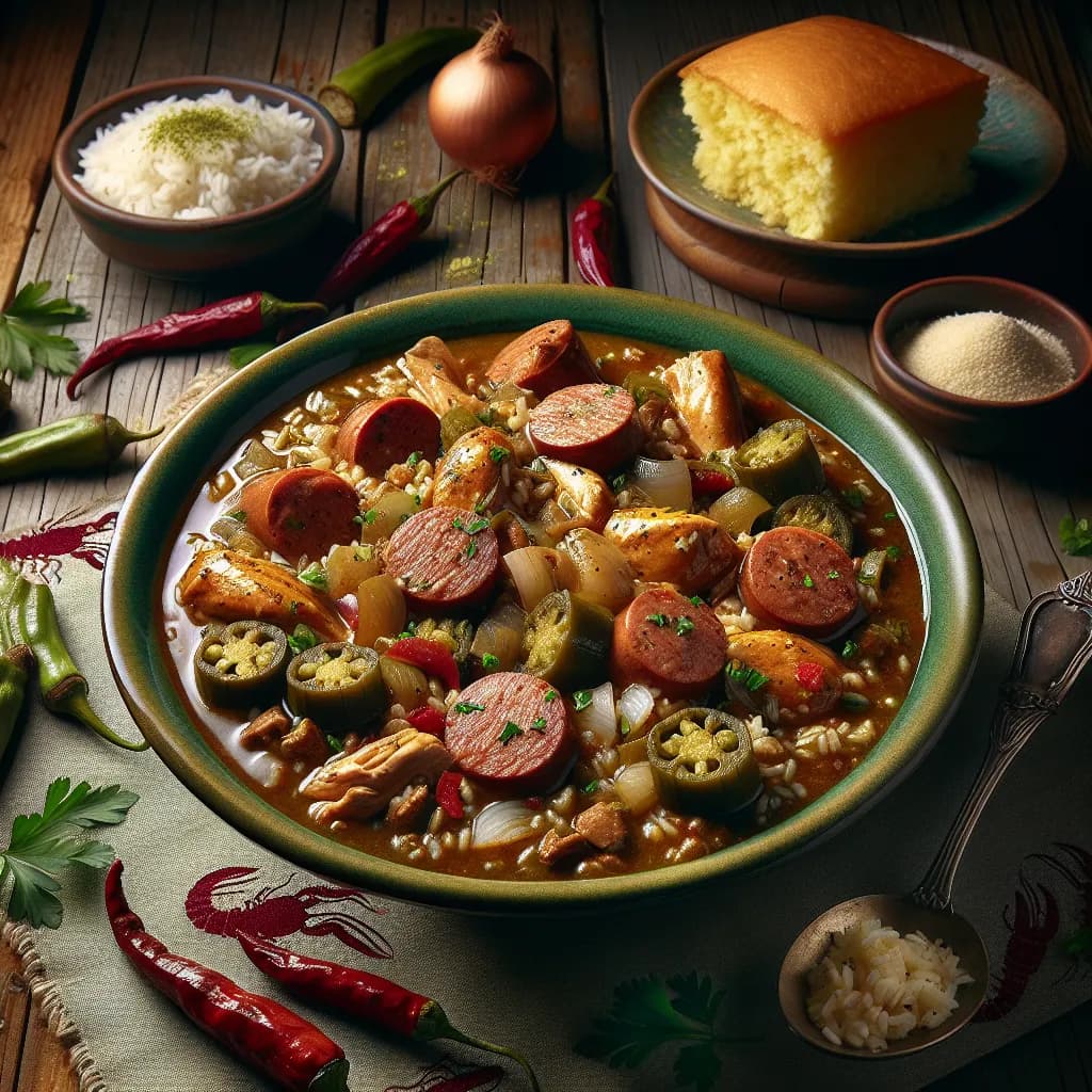 Classic Chicken and Sausage Gumbo