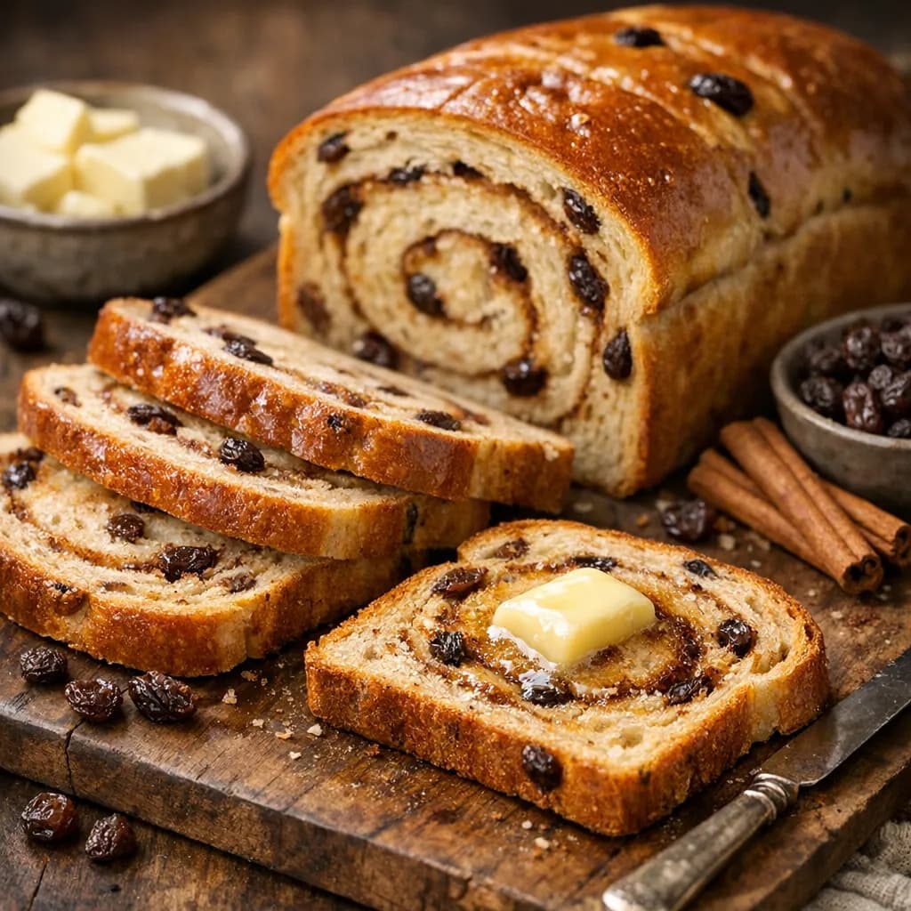 Classic Cinnamon Raisin Bread