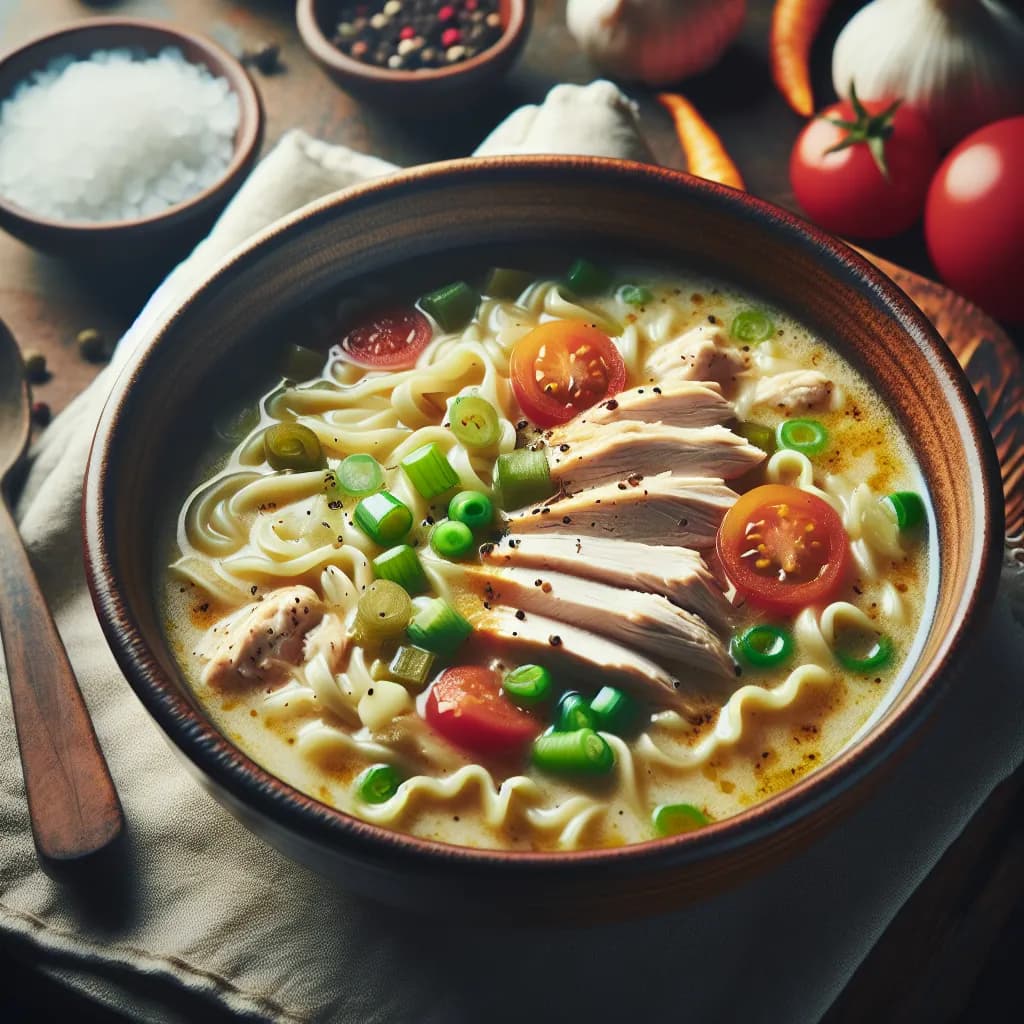 Classic Creamy Chicken Noodle Soup