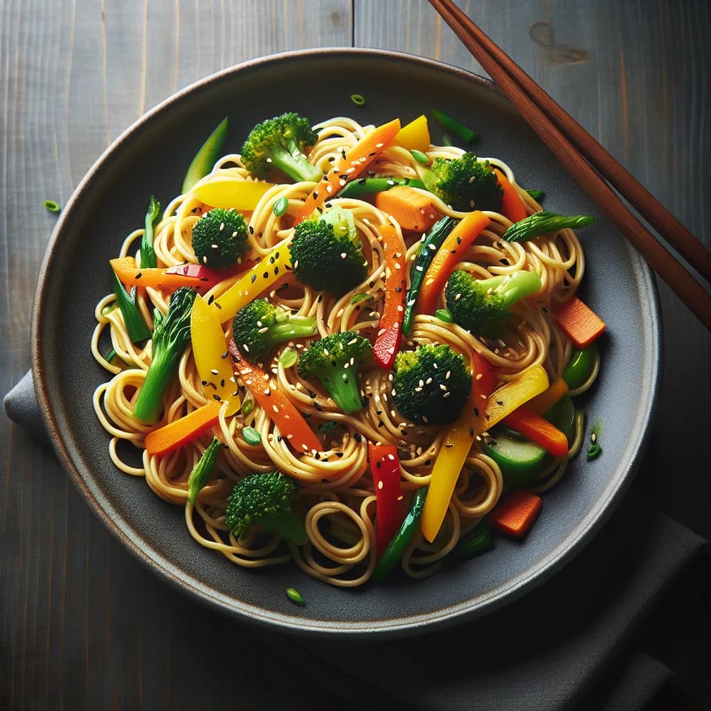 Classic Egg Noodles with Vegetables