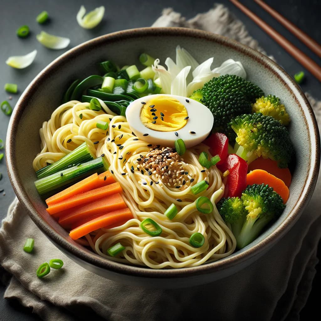 Classic Egg Noodles with Vegetables