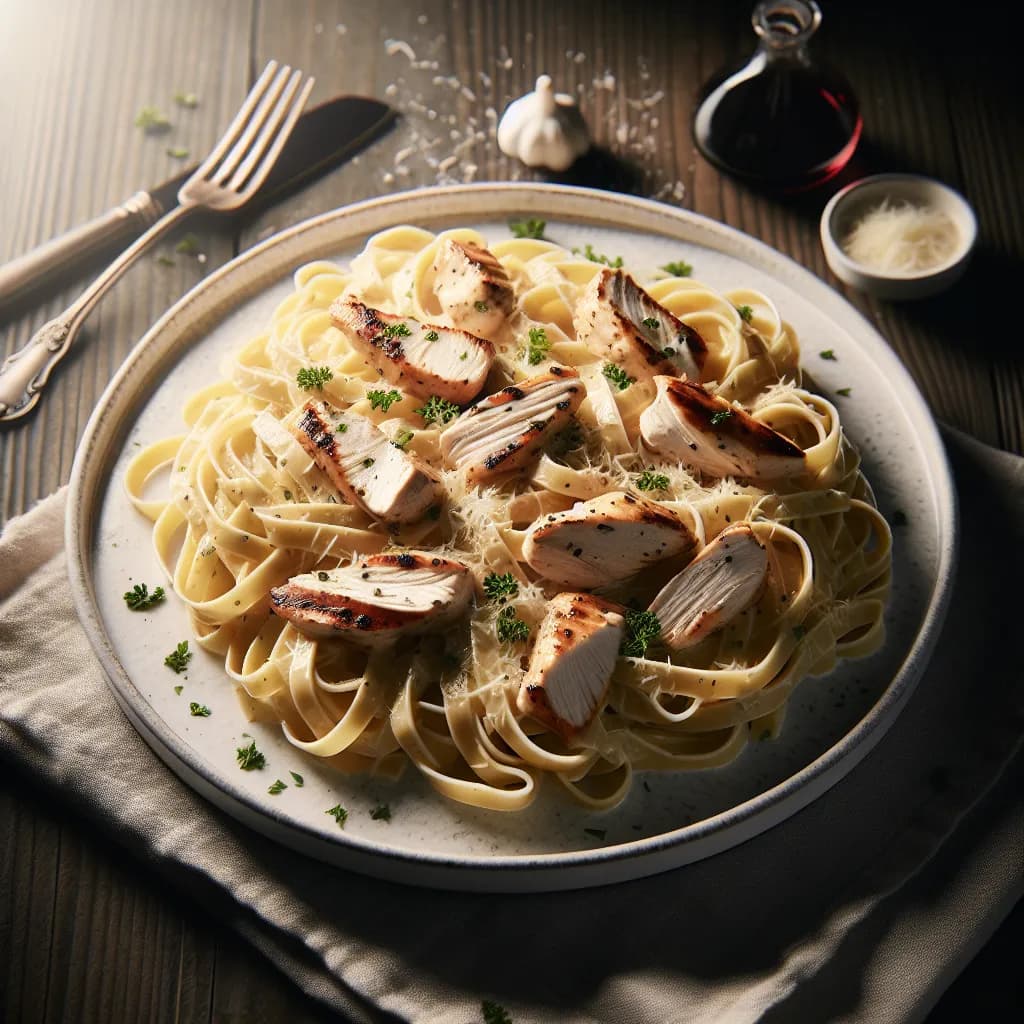 Classic Fettuccine Chicken Alfredo
