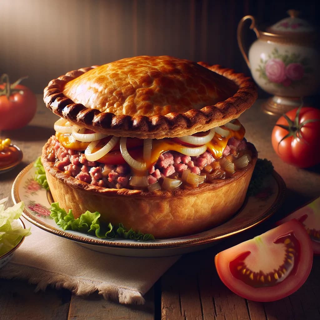 Classic Ham Burger Pie