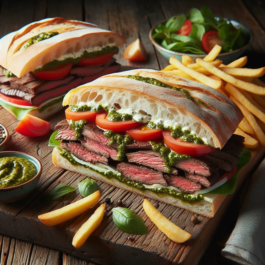 Classic Italian Steak Sandwich