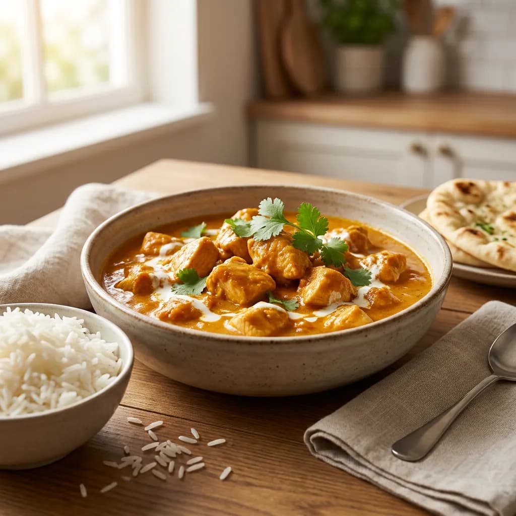 Classic Light Chicken Curry with Basmati Rice
