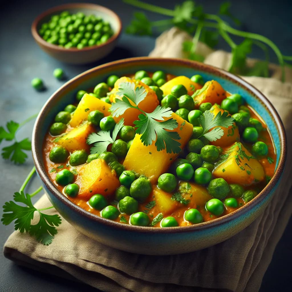 Classic Pea and Potato Curry