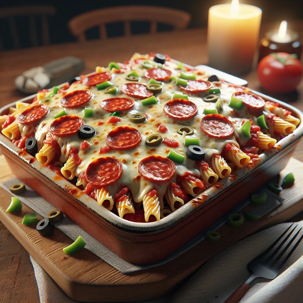 Classic Pizza Pasta Bake