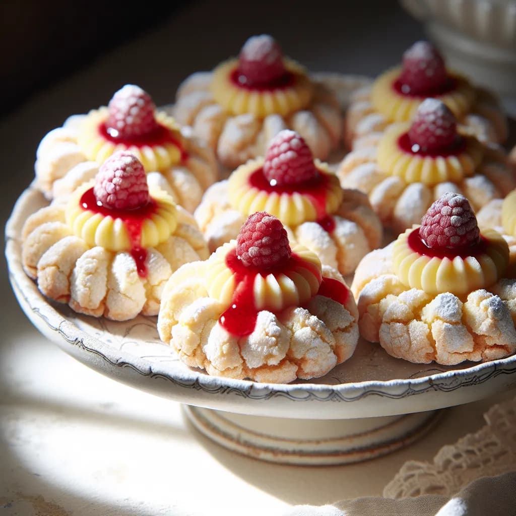 Classic Raspberry Cheesecake Cookies