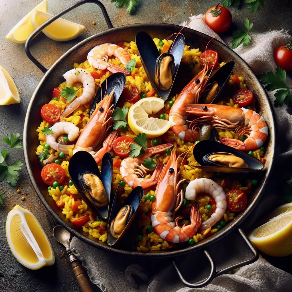 Classic Seafood Paella