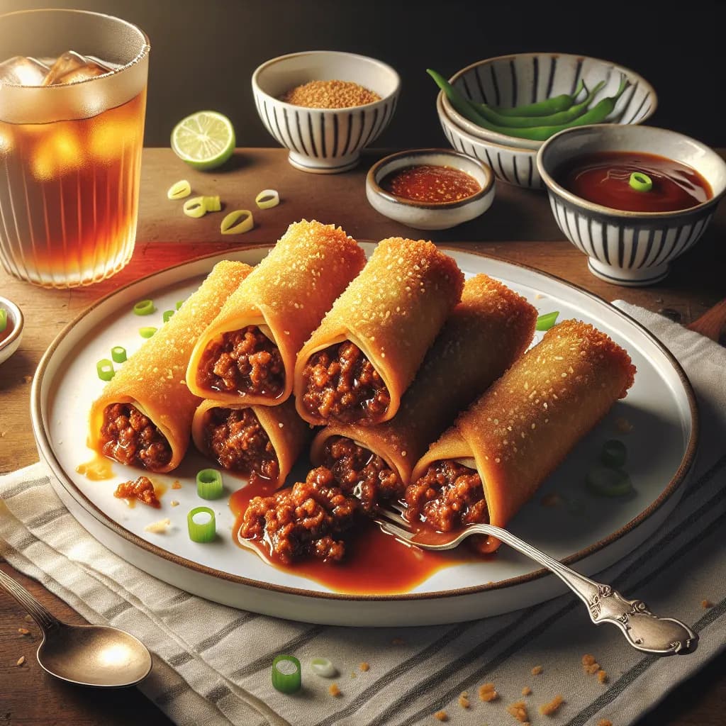 Classic Sloppy Joe Egg Rolls