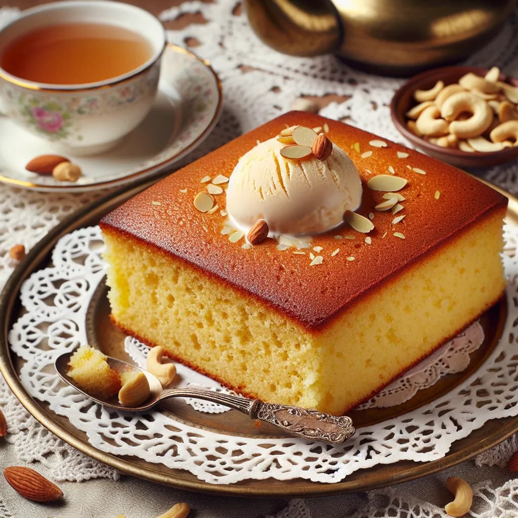 Classic Suji Rava Cake
