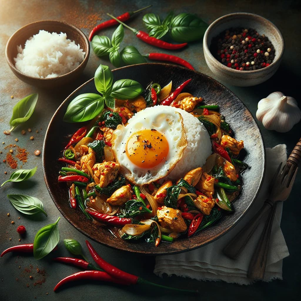 Classic Thai Basil Chicken (Pad Krapow Gai)