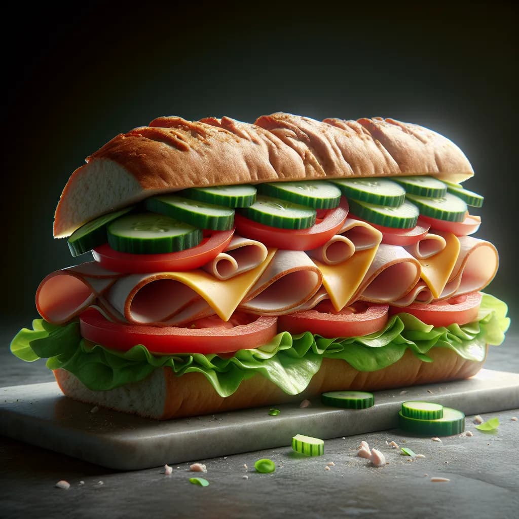 Classic Turkey Subway Sandwich