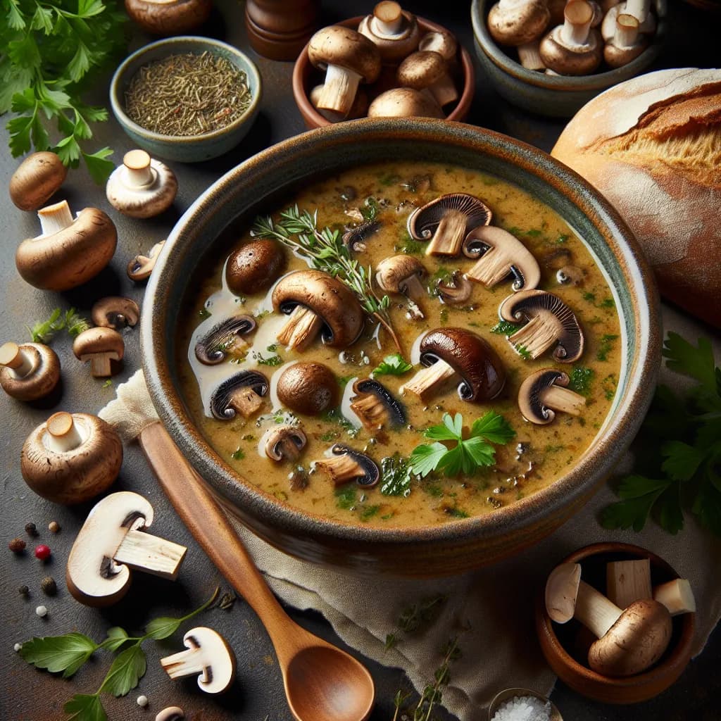 Classic Vegan Mushroom Soup