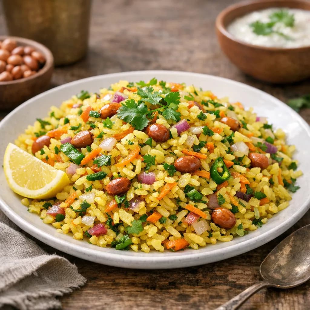 Classic Vegetable Poha