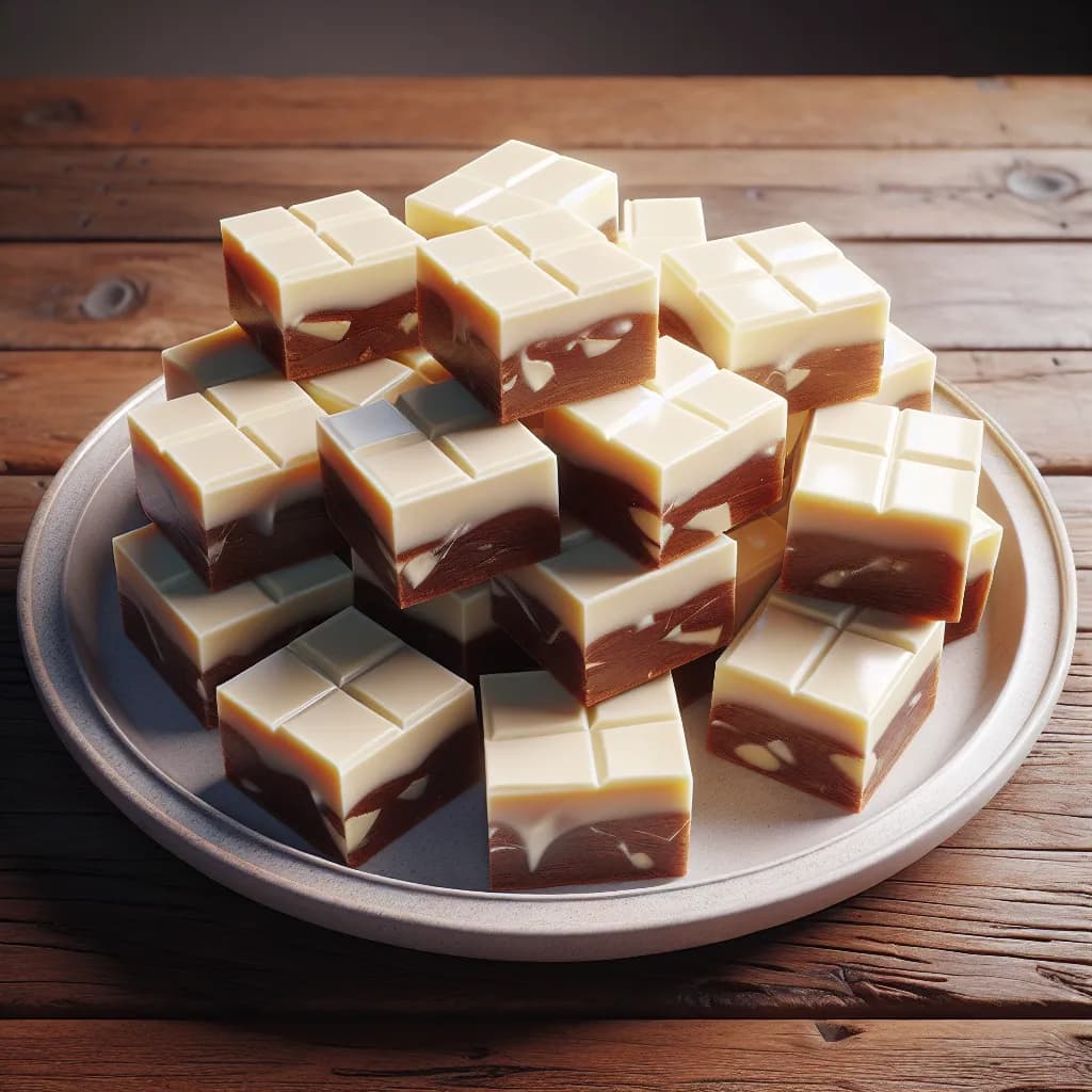 Classic White Chocolate Fudge Brownie