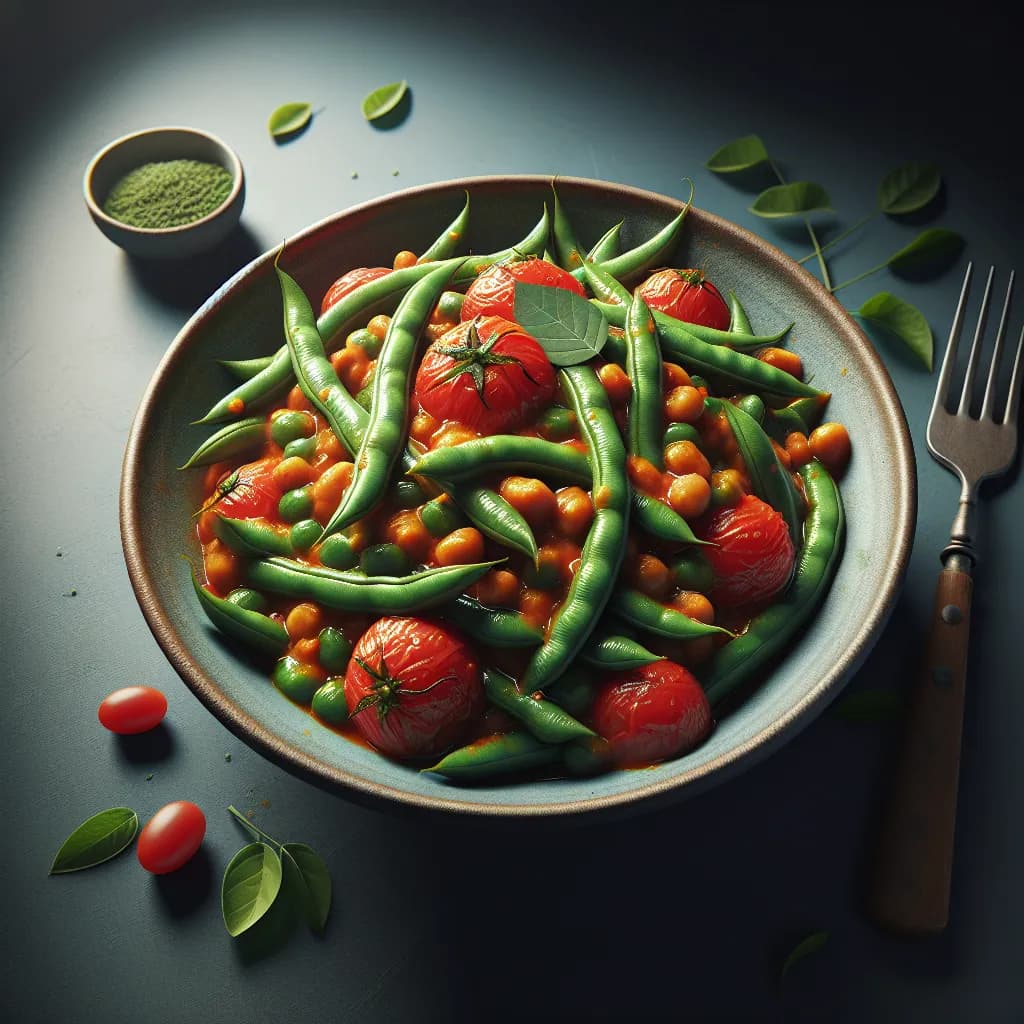 Cluster Bean and Tomato Curry