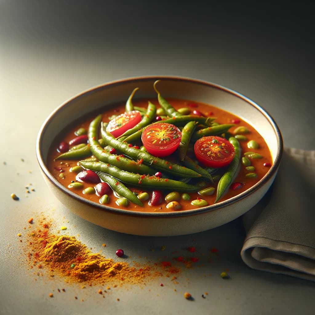 Cluster Beans and Tomato Curry