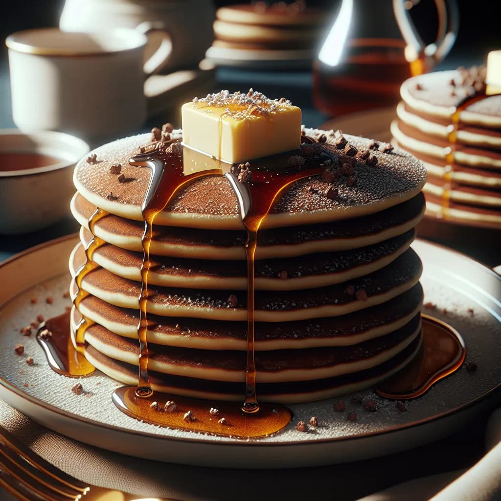 Cocoa Wheat Pancakes