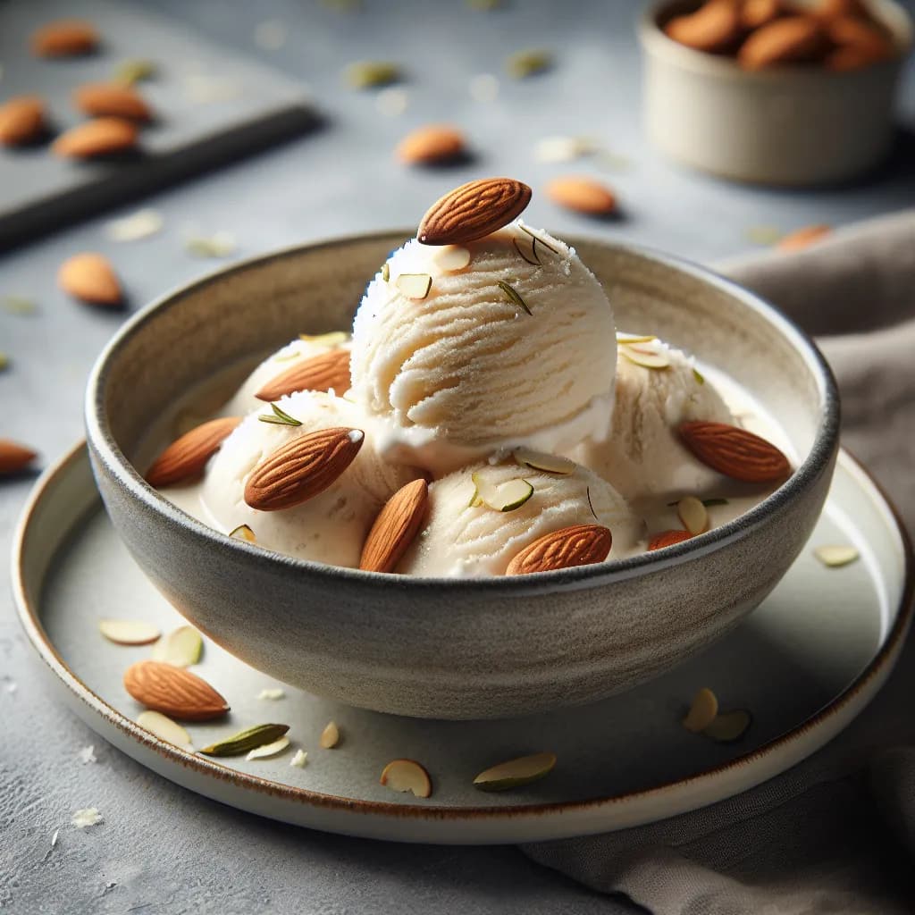 Coconut Badam Ice Cream