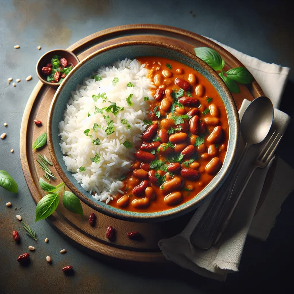 Coconut Bean Stew with Rice