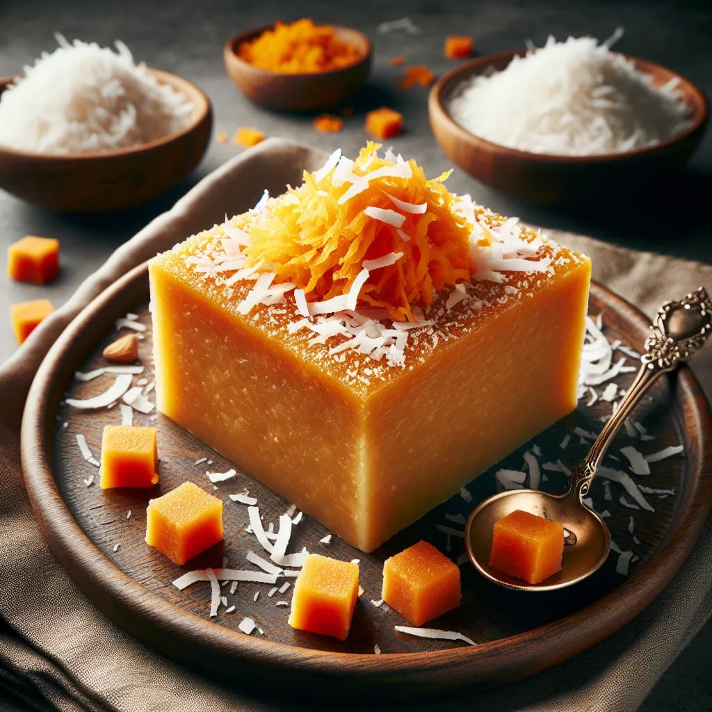Coconut Carrot Burfi