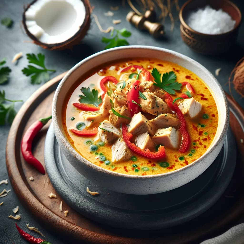 Coconut Curry Chicken Soup