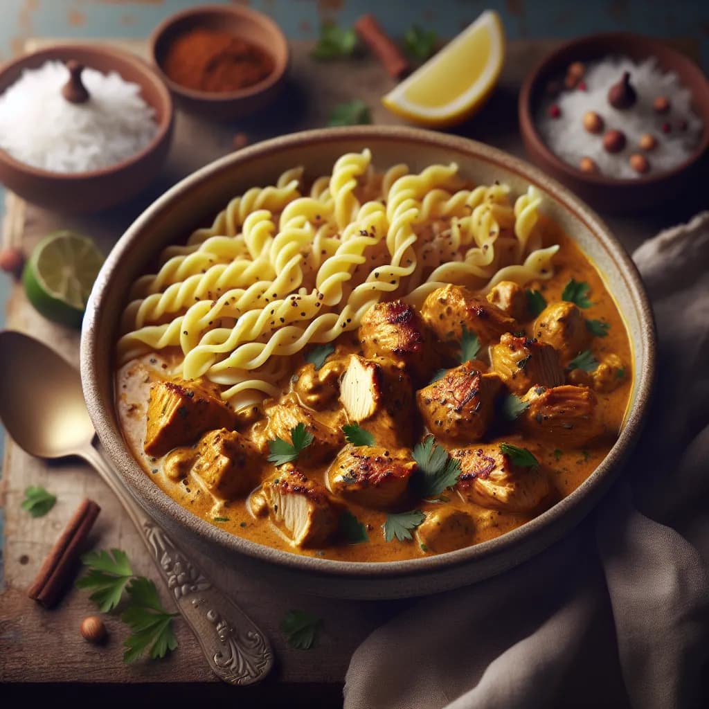 Coconut Curry Chicken and Pasta