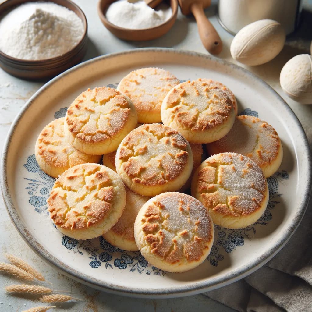 Coconut Milk Powder Shortbread Cookies