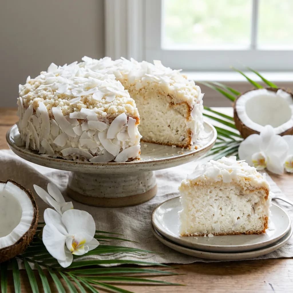 Coconut-Milk Cloud Crumb Cake