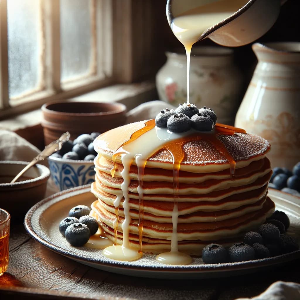 Condensed Milk Pancakes
