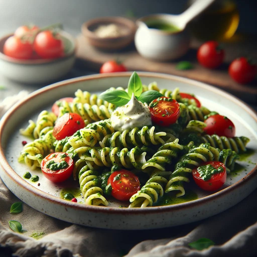 Coquillettes au Pesto Verde