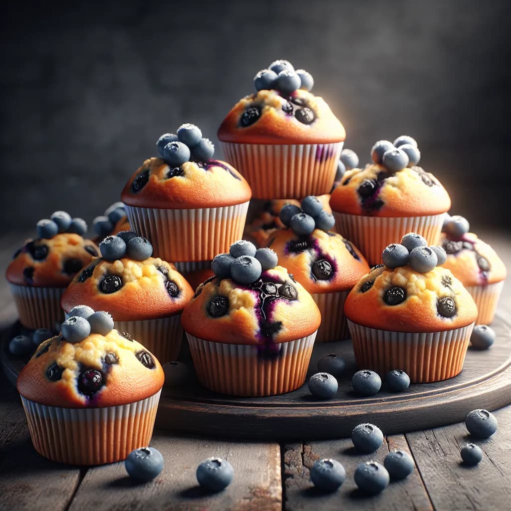 Cottage Cheese Blueberry Muffins
