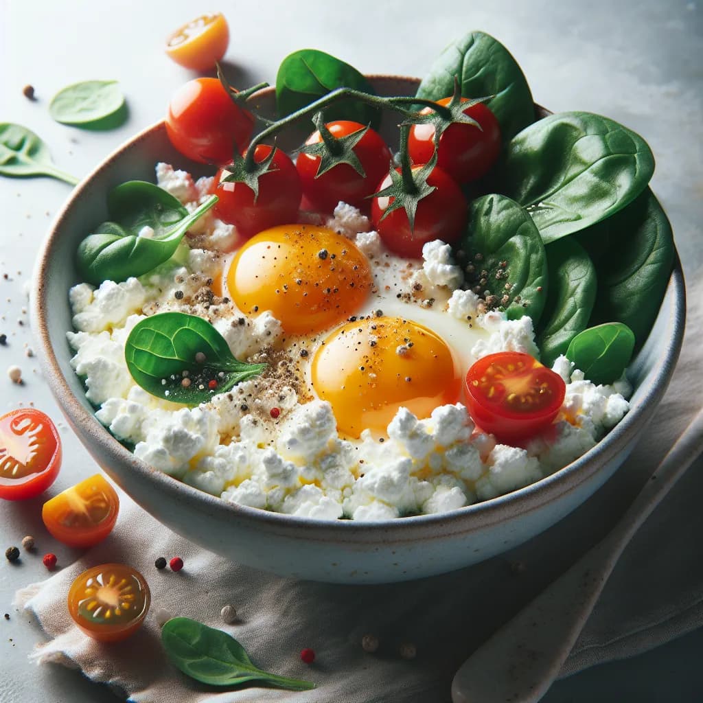 Cottage Cheese and Egg Breakfast Bowl