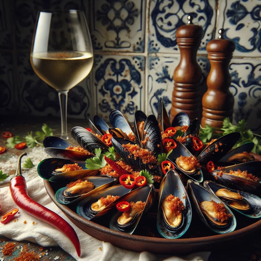 Cozze Gratinate con Peperoncino