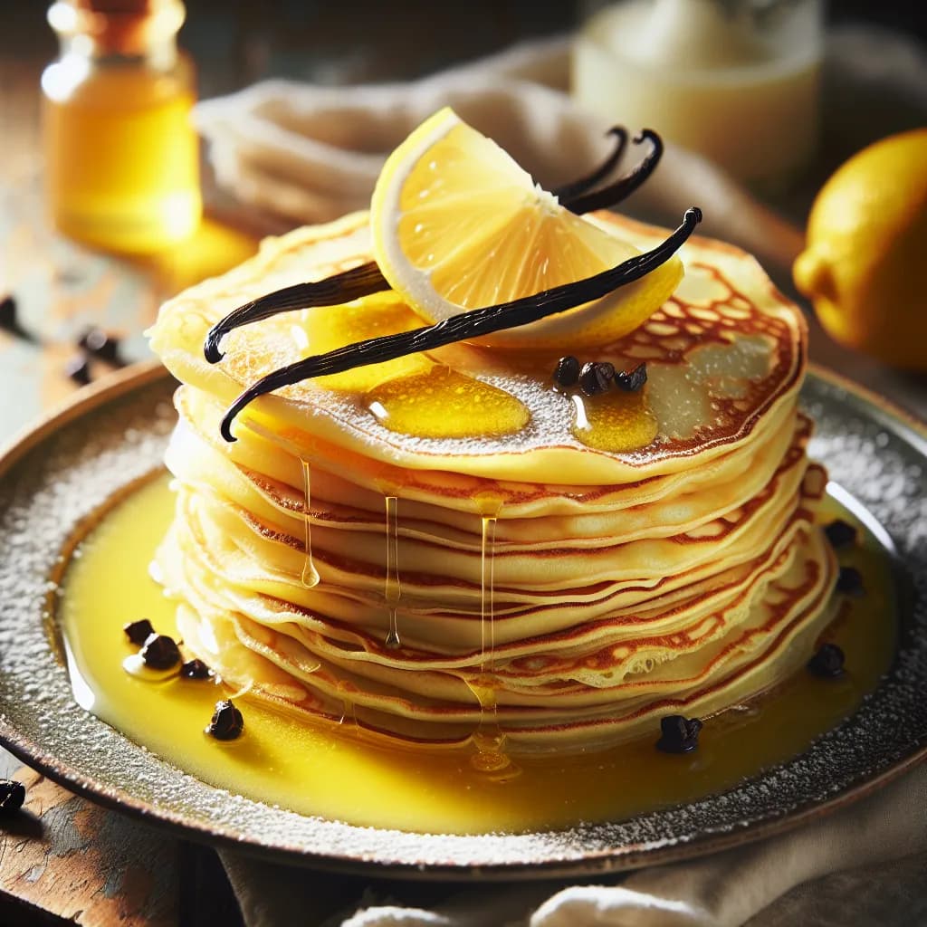 Crêpes au Citron et Vanille