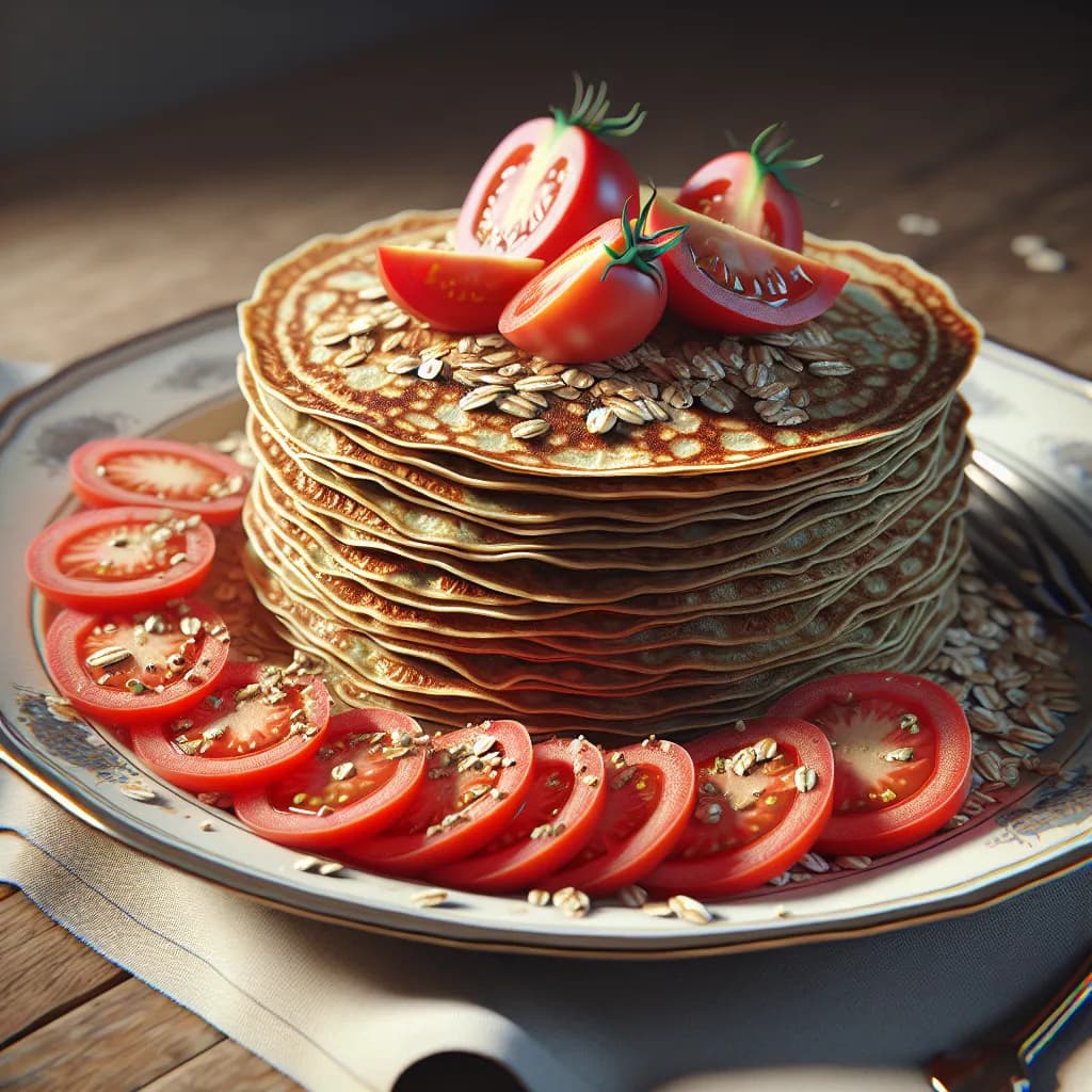 Crêpes d'Avoine et Tomate