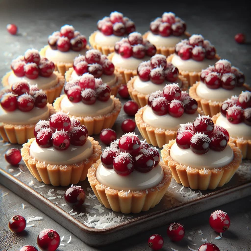 Cranberry Coconut Tartlets