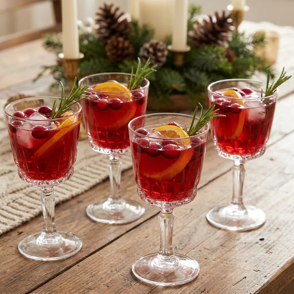 Cranberry-Orangen-Weihnachtspunsch ohne Alkohol
