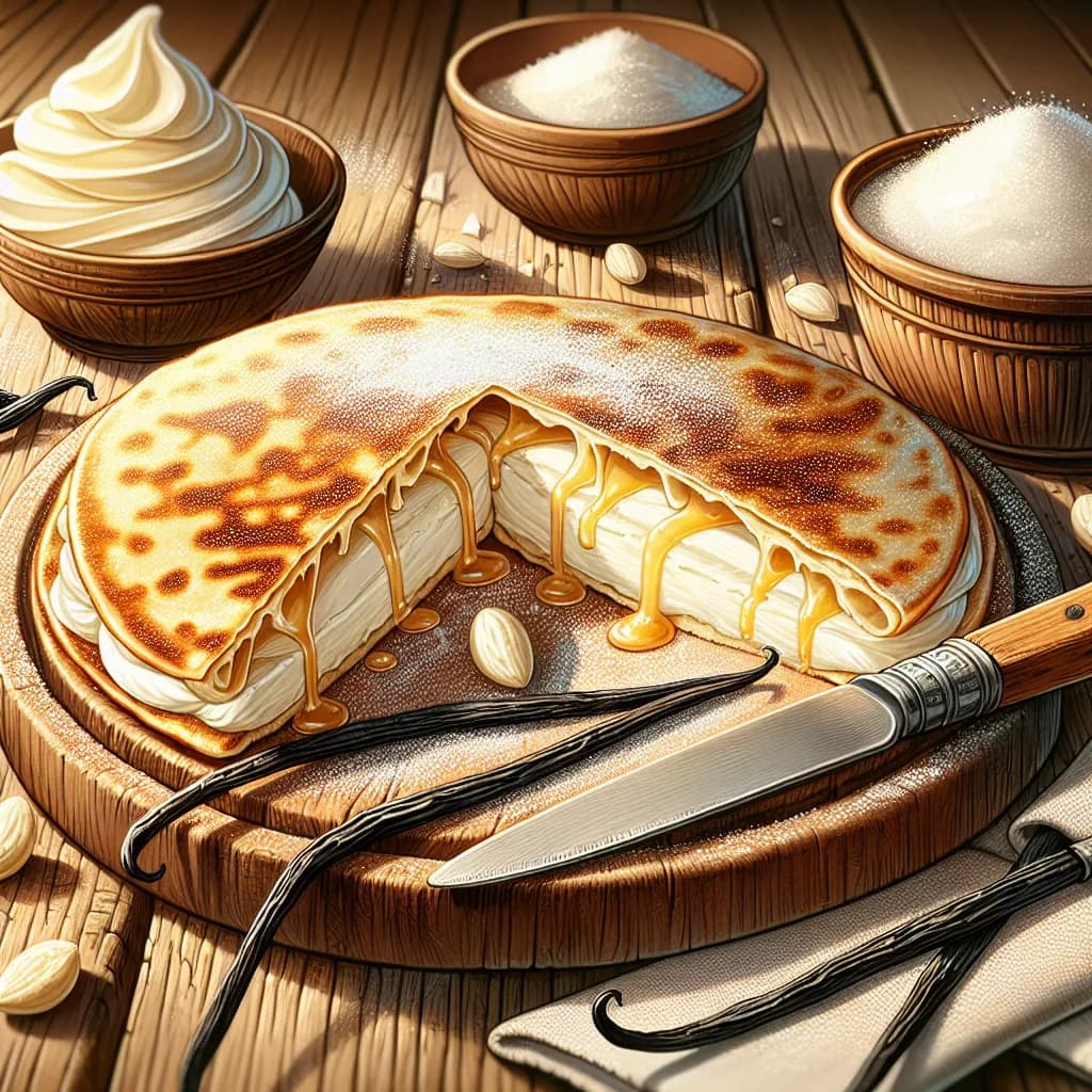 Cream Cheese and Vanilla Dessert Quesadilla