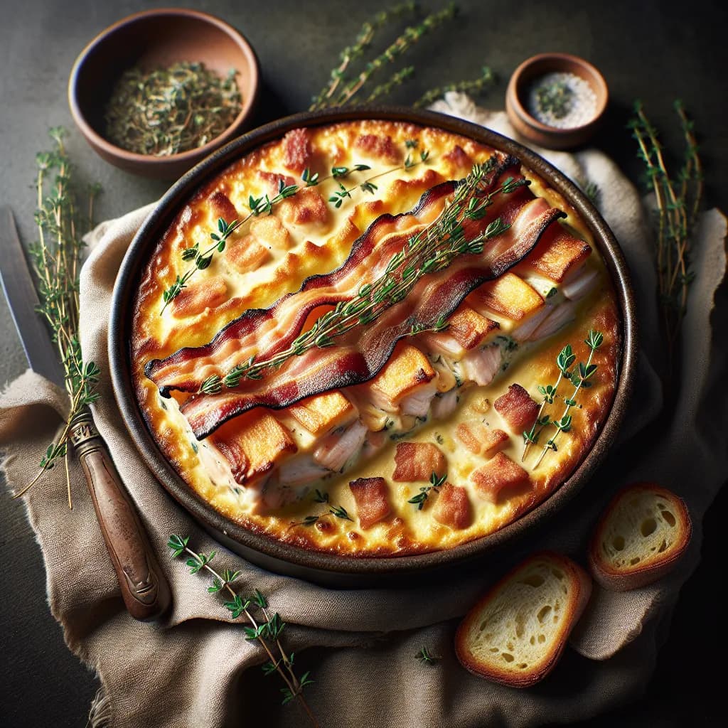 Creamy Bacon and Fish Casserole