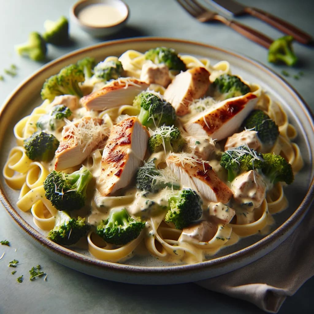 Creamy Chicken Broccoli Alfredo