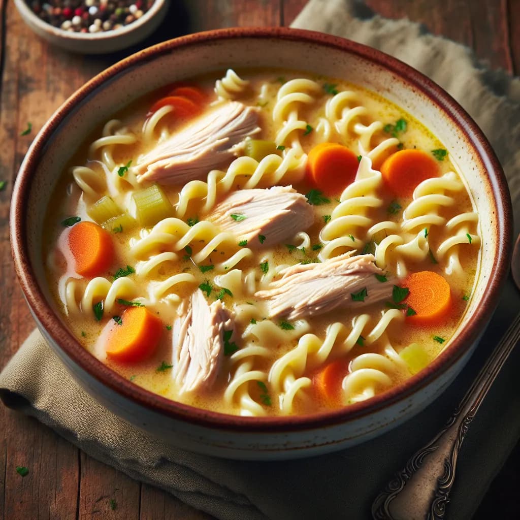Creamy Chicken Noodle Soup