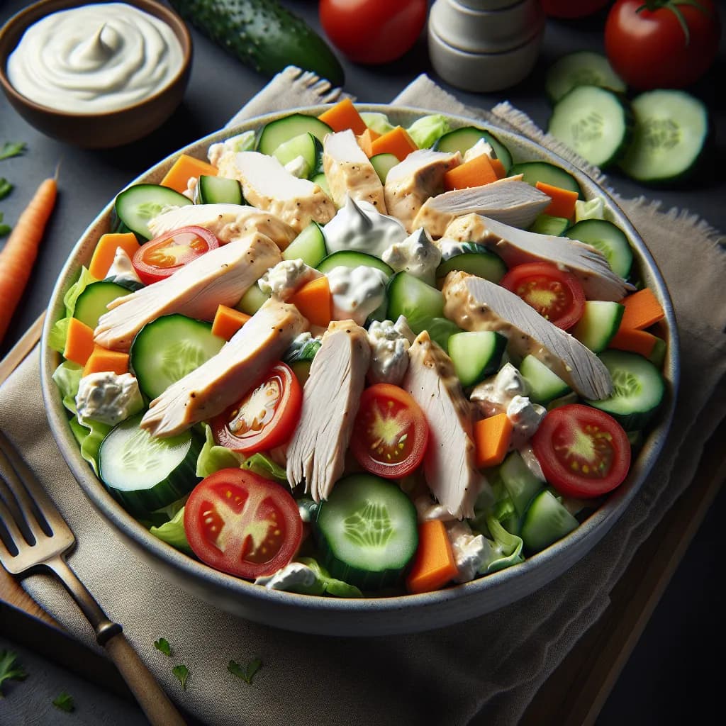 Creamy Chicken Quark Salad